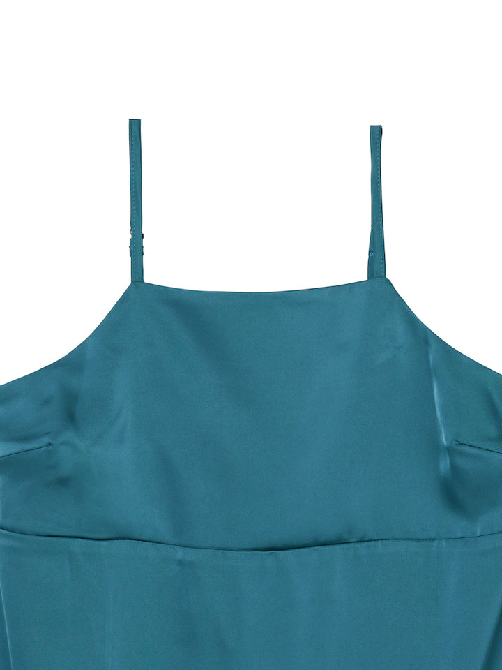 【WEB限定】Satin Camisole Dress