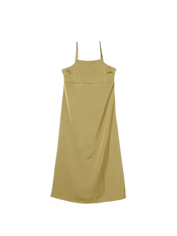 【WEB限定】Satin Camisole Dress