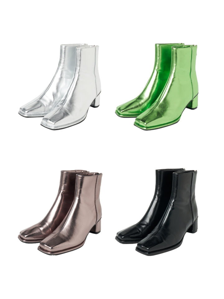 Metallic Square Boots