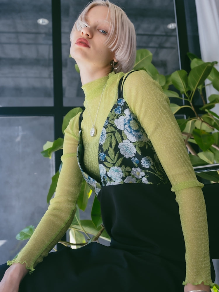 Back Cross Jacquard Cami Dress｜バッククロスジャガードキャミ