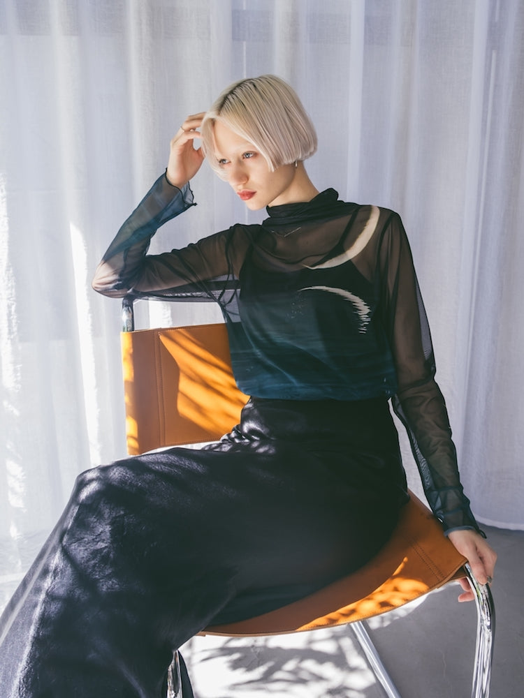 High Neck Sheer Top / 04Crescent｜ハイネックシアートップス – MARTE