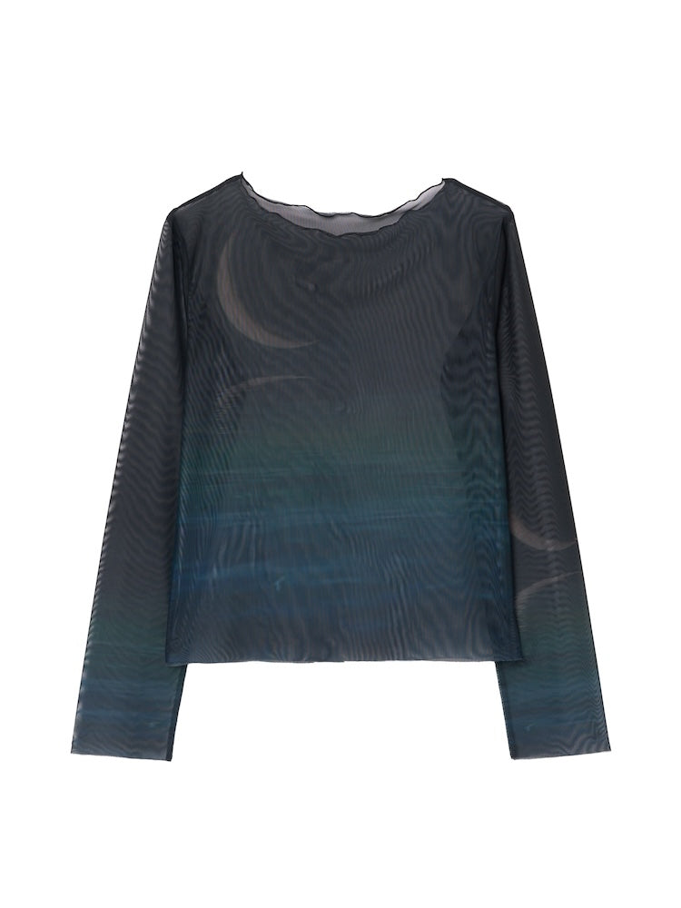 Sheer Top / 12Jellyfish 【sahara MARTE】