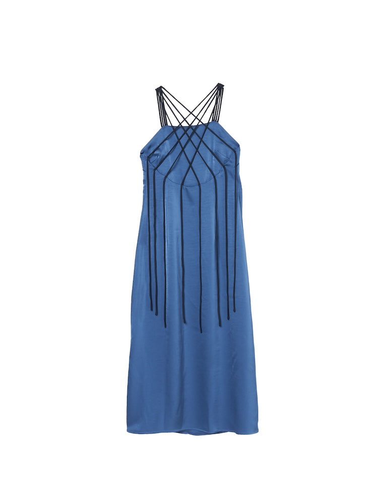 Back Cross Spaghetti Dress｜バッククロスドレス – MARTE