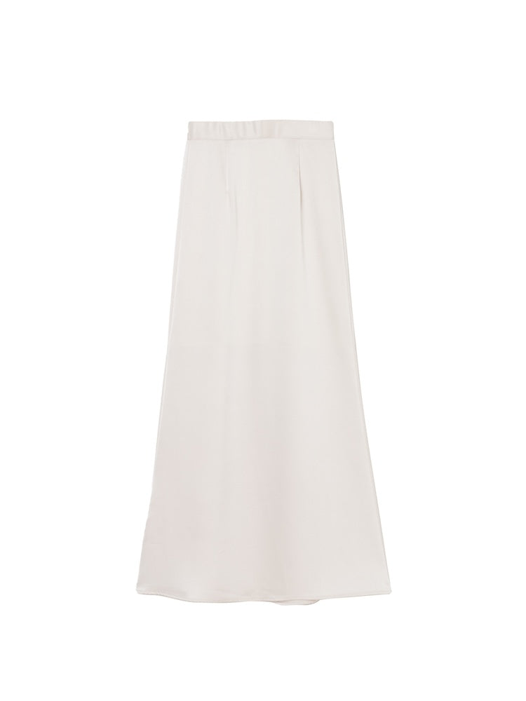 イマテリアル　ホワイトサテンスカート Satin Skirt｜サテンスカート – MARTE