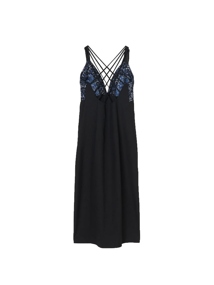 Back Cross Jacquard Cami Dress|バッククロスキャミソール Back Cross Jacquard Cami Dress|バッククロスキャミソール