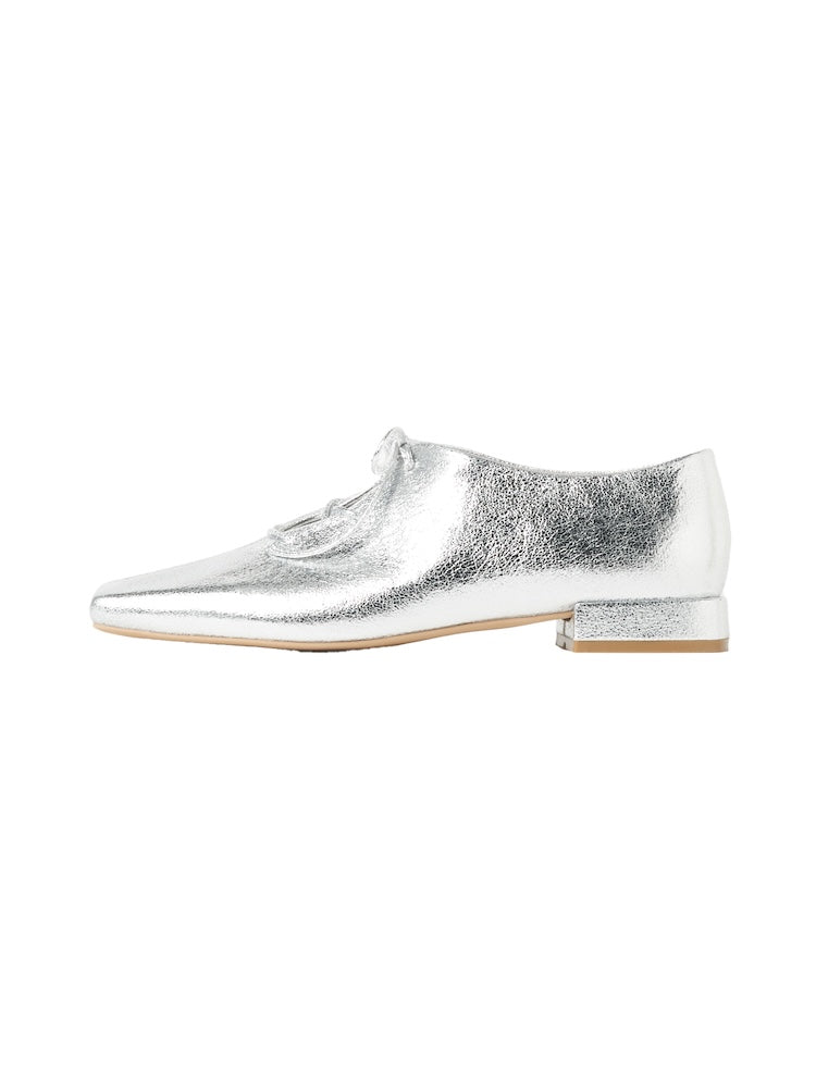Cracked Metallic Flat Shoes｜メタリックシューズ – MARTE