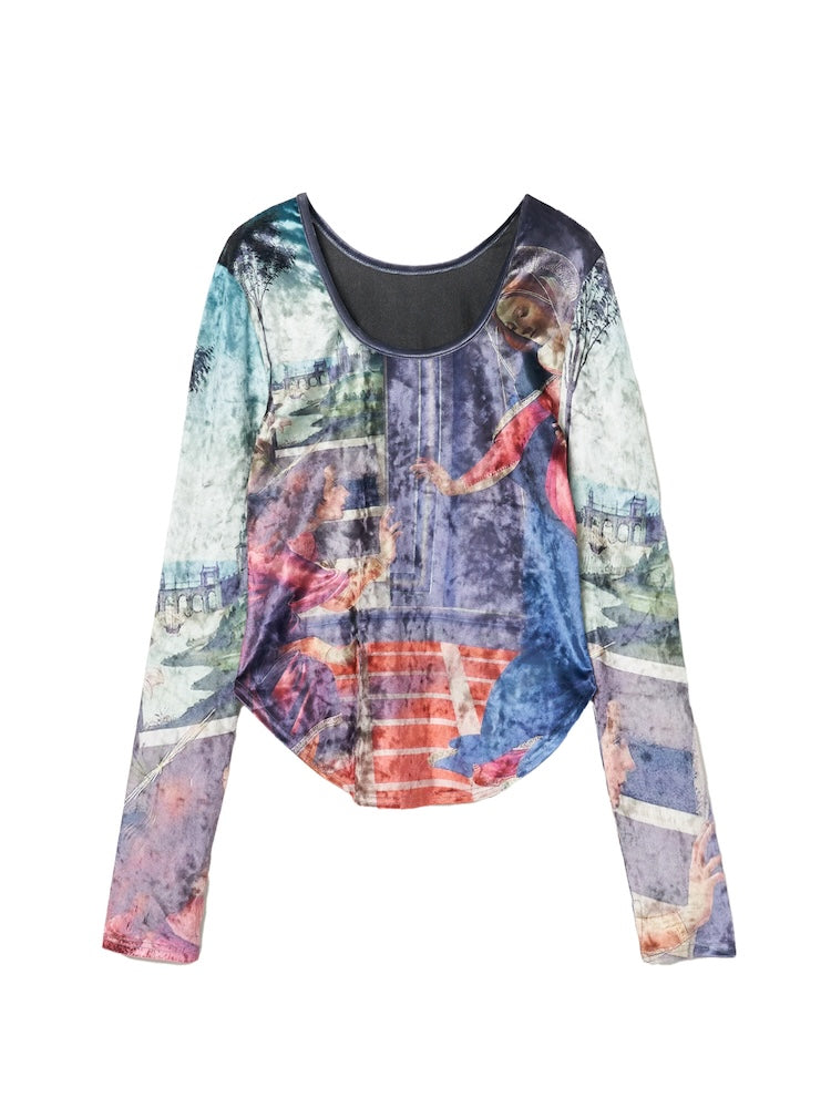 Velour Art  Print Top / 01 Annunciation