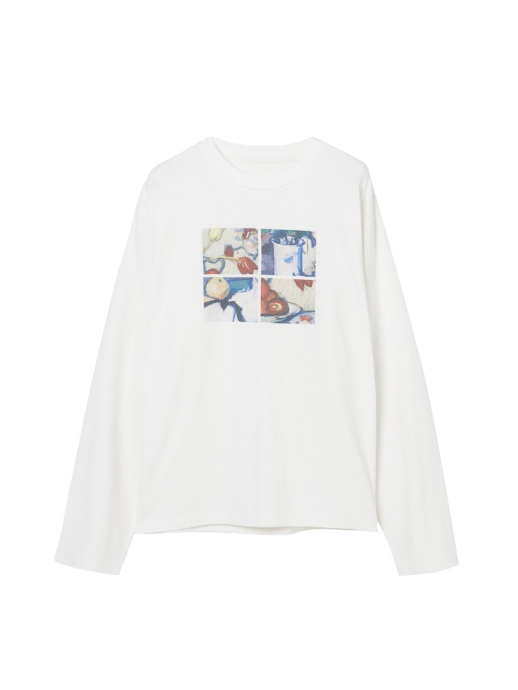 Graphic Long Tee / Tulips