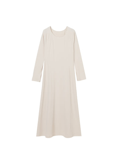 Rib Maxi Dress / Ivory