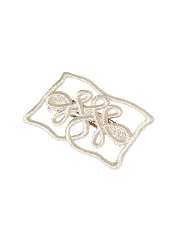 Embroidery Hair Barrette 