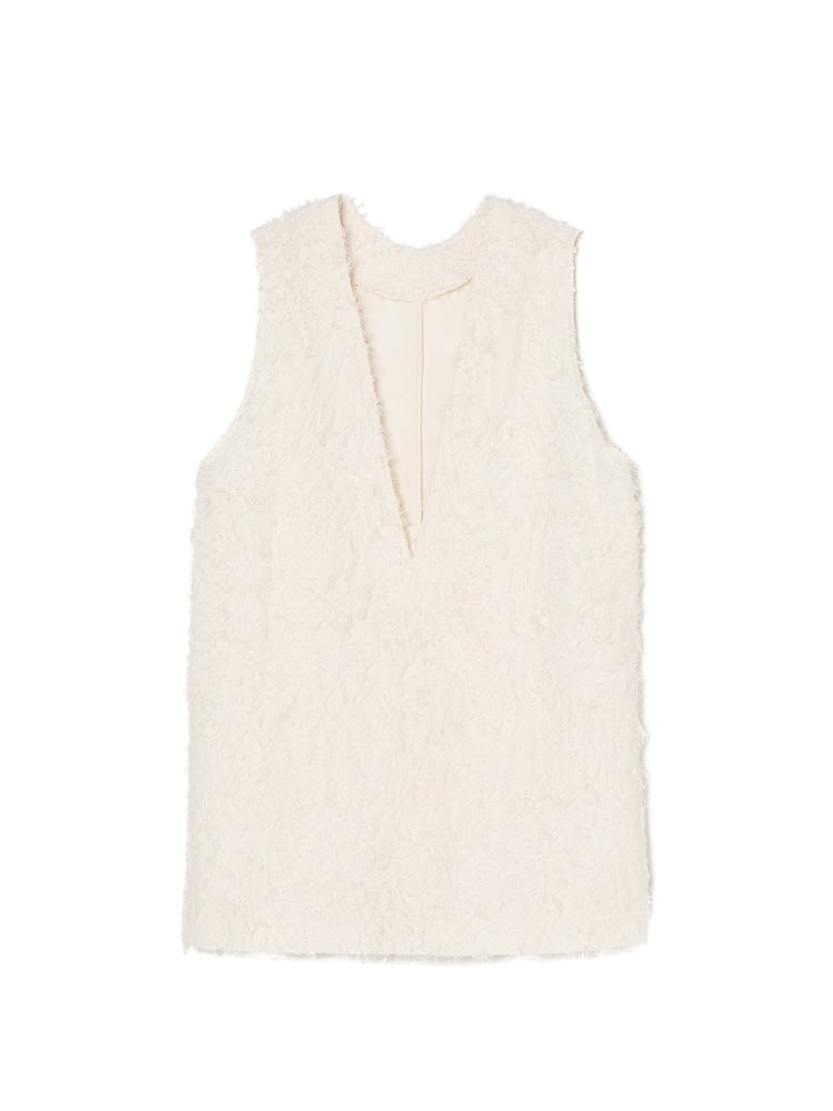 Cut Jacquard Vest