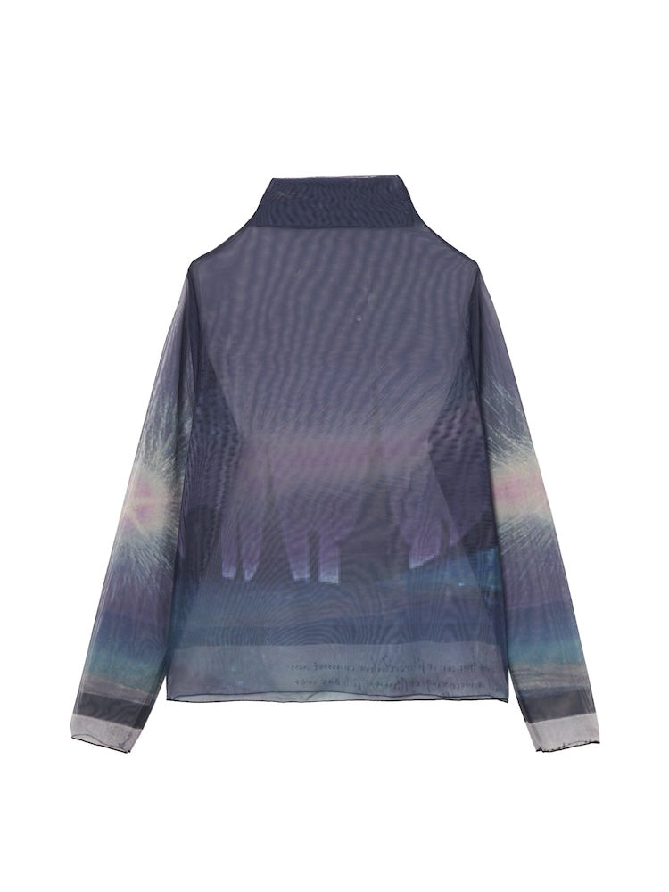 High Neck Sheer Top Astronomy｜ハイネックシアートップ – MARTE