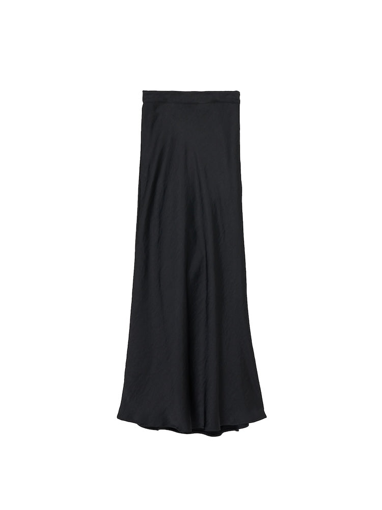 Silky Satin Skirt / Black / Sサイズ