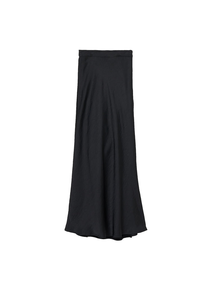 Silky Satin Skirt / Black / Sサイズ