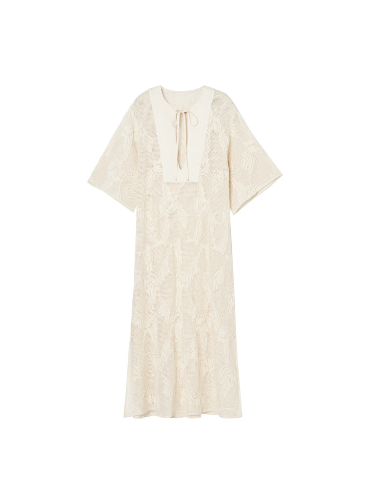 Cord Embroidery Caftan Dress｜コードエンブロイダリーカフタン