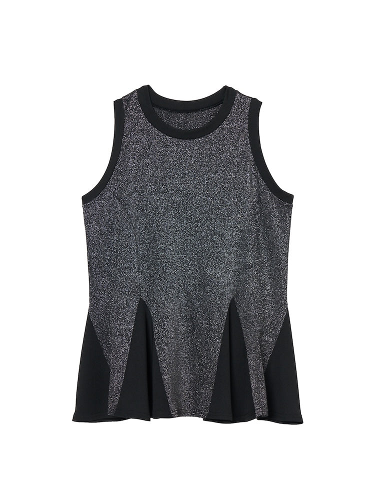 Glow Peplum Top / Black