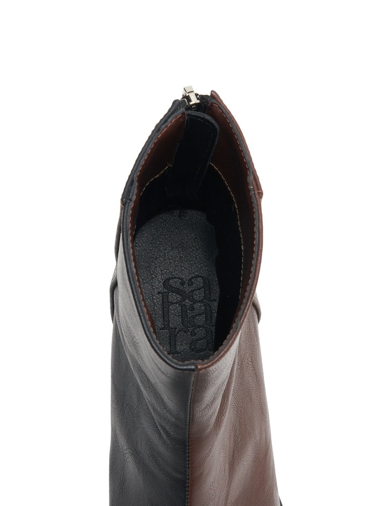 【9月頃 お届け】Bicolor Square Boots