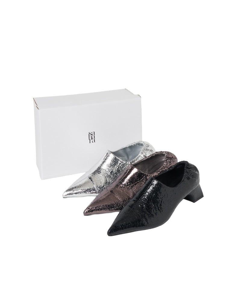 Cracked Metallic Pumps｜メタリックパンプス – MARTE