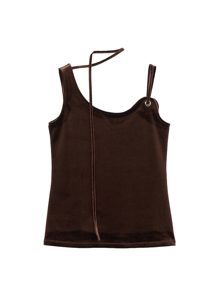 Strap Design Velour Tank Top｜ベロアタンクトップ – MARTE