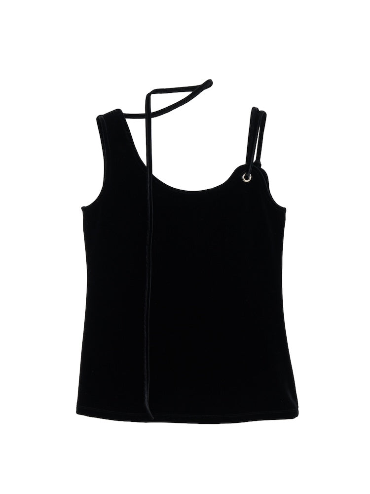 Strap Design Velour Tank Top｜ベロアタンクトップ – MARTE