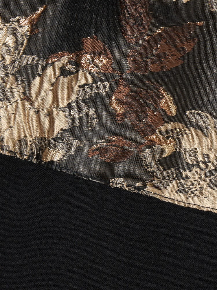 Cross Neck Jacquard Jumpsuits｜結婚式やお呼ばれに｜ジャガード