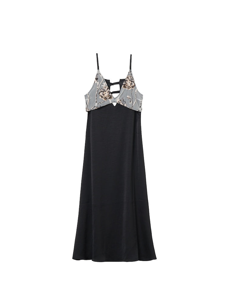 9月27日(土) 12:00販売開始】Jacquard Layered Camisole Dress