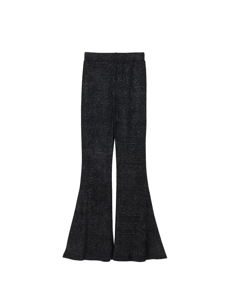 Glitter Velour Stretch Pants / Black S or Mサイズ