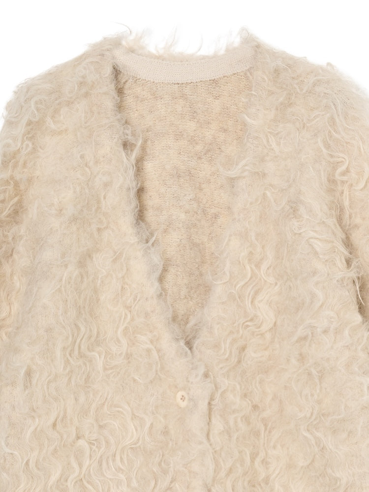 【9月18日(木) 12:00予約販売開始】Carl Shaggy Knit Cardigan