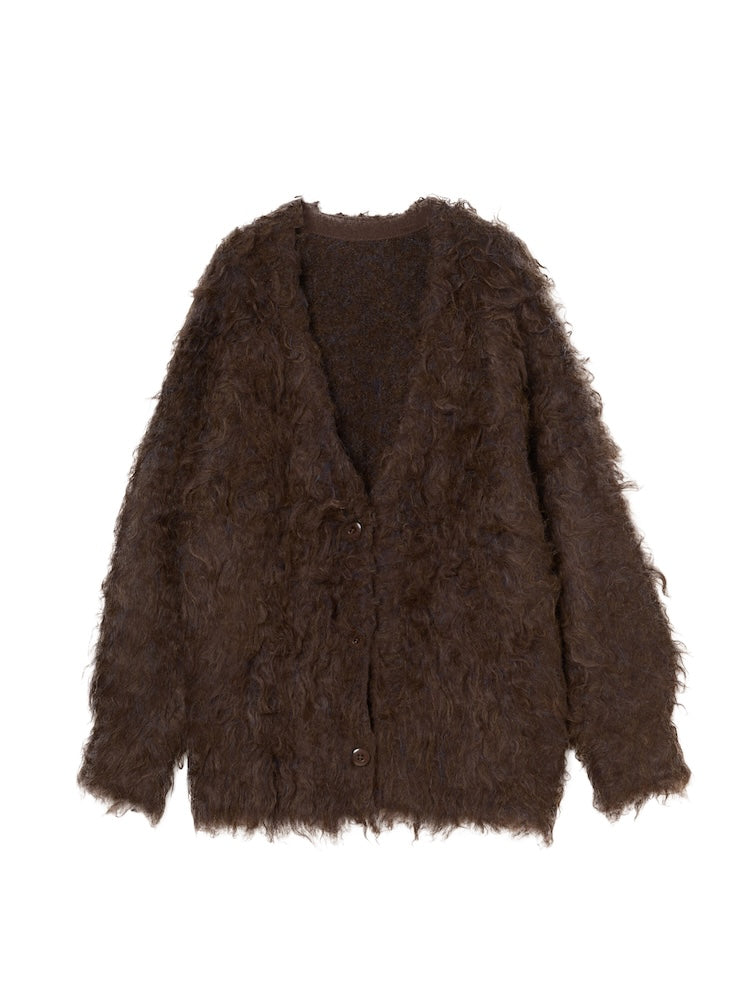 【9月18日(木) 12:00予約販売開始】Carl Shaggy Knit Cardigan