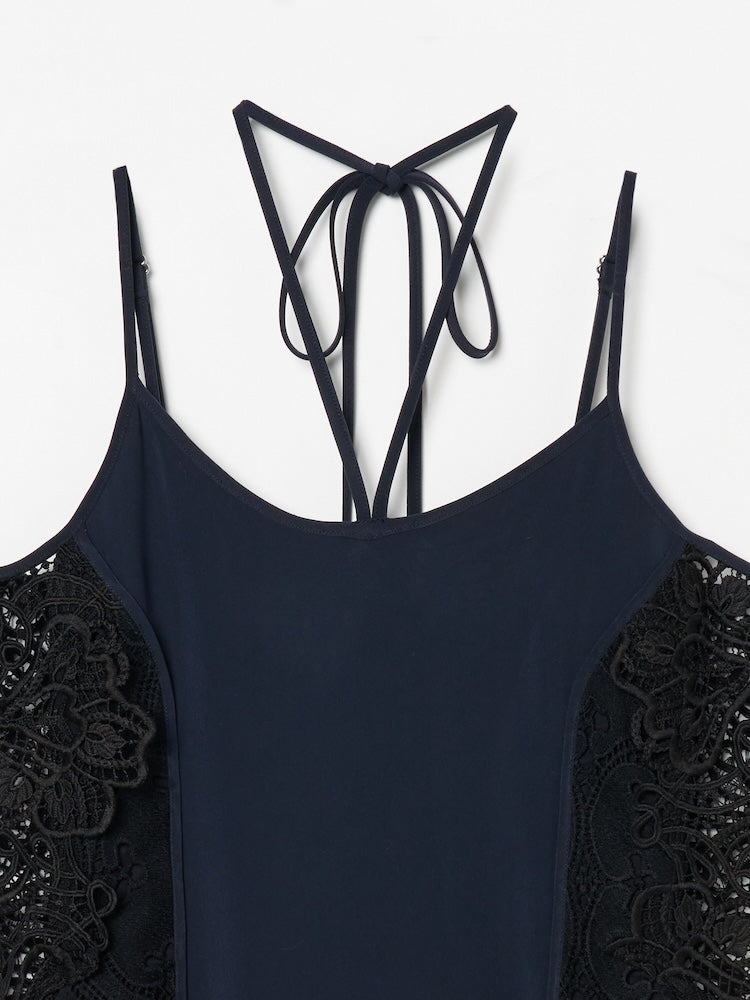 Lace Inset Camisole Dress｜レース切り替えキャミソールワンピース