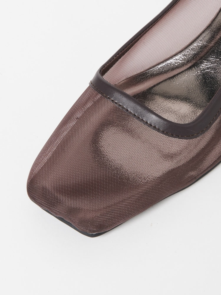 Eyelet Strap Sheer Pumps