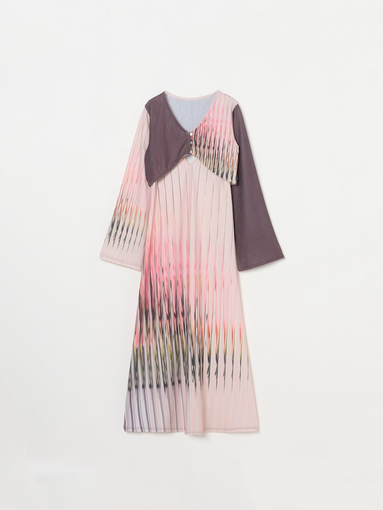 Art Line Print 2piece Dress｜アートライン柄セパレートワンピース