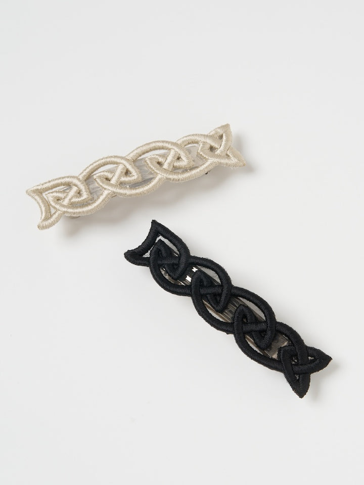 Embroidery Hair Barrette "Sophia"