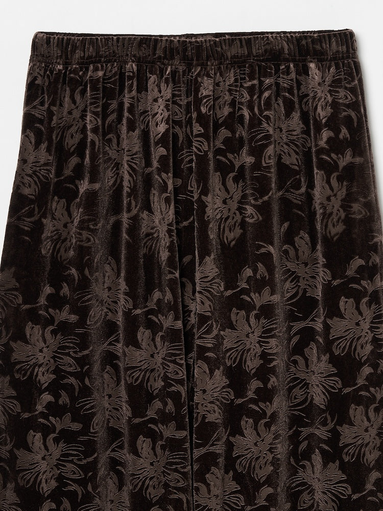 【10月24日(土) 12:00販売開始】Velour Emboss Pants