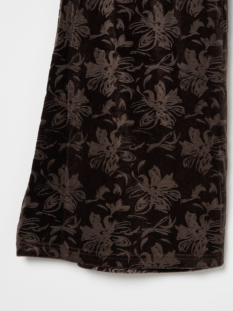 【10月24日(土) 12:00販売開始】Velour Emboss Pants