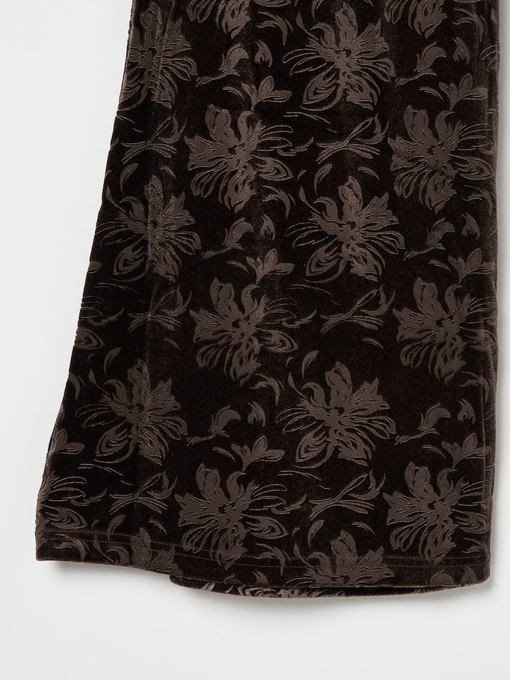 【10月24日(土) 12:00販売開始】Velour Emboss Pants