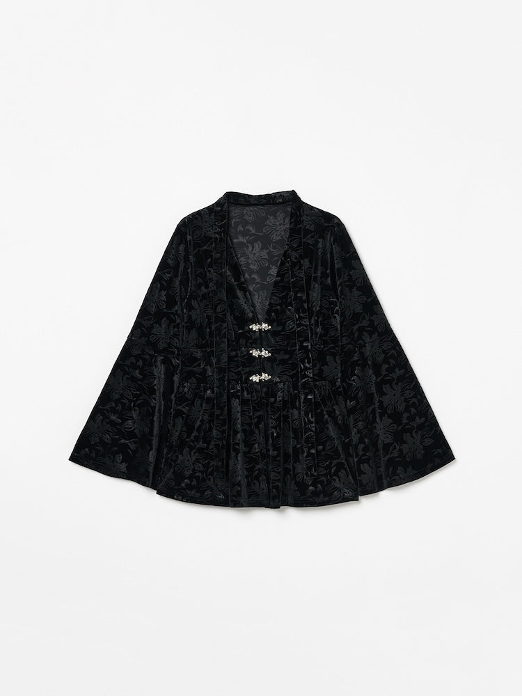 【10月24日(土) 12:00販売開始】Velour Emboss Top
