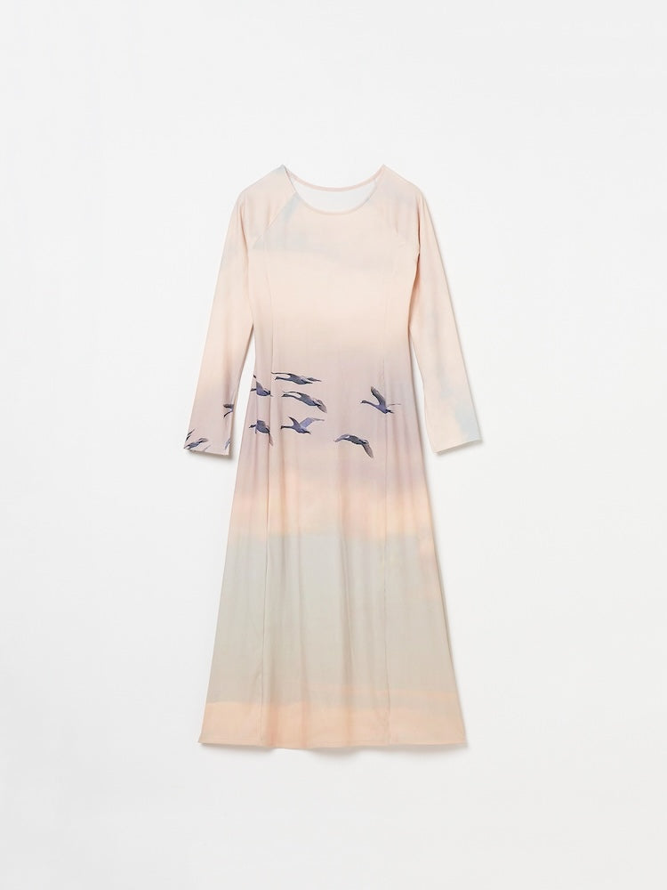 【10月24日(土) 12:00発売開始】Rib Landscape Art Dress