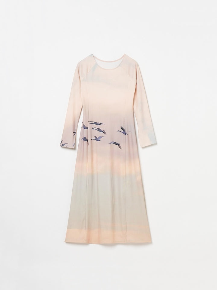 【10月24日(土) 12:00発売開始】Rib Landscape Art Dress