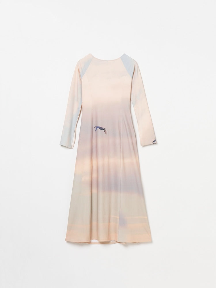 【10月24日(土) 12:00発売開始】Rib Landscape Art Dress