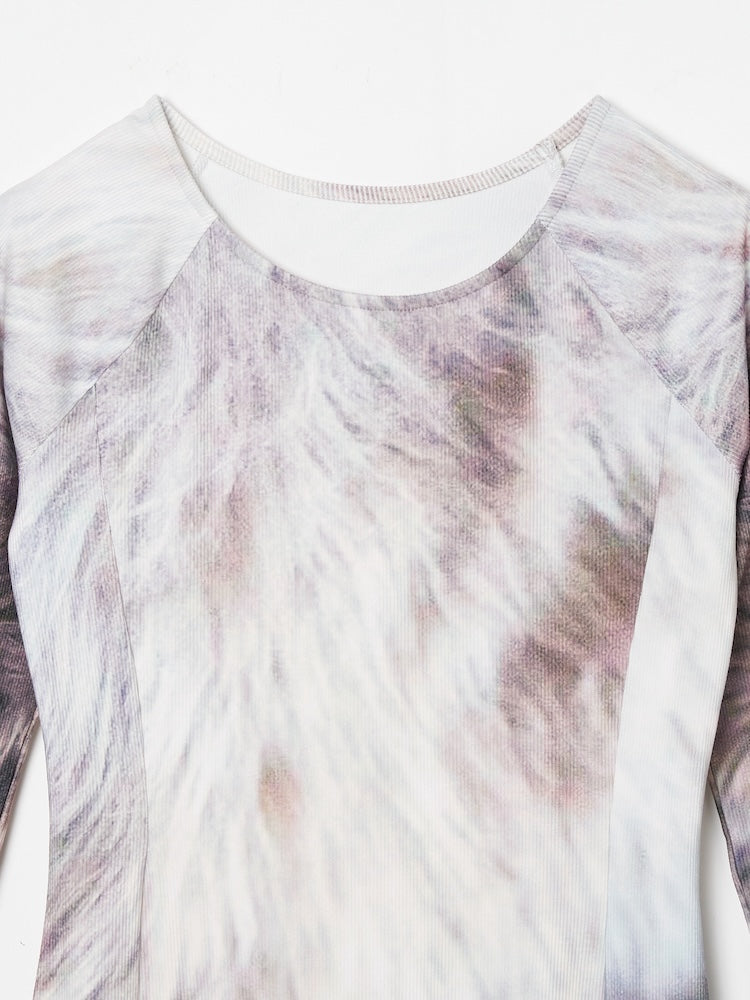 【10月24日(土) 12:00発売開始】Rib Landscape Art Dress