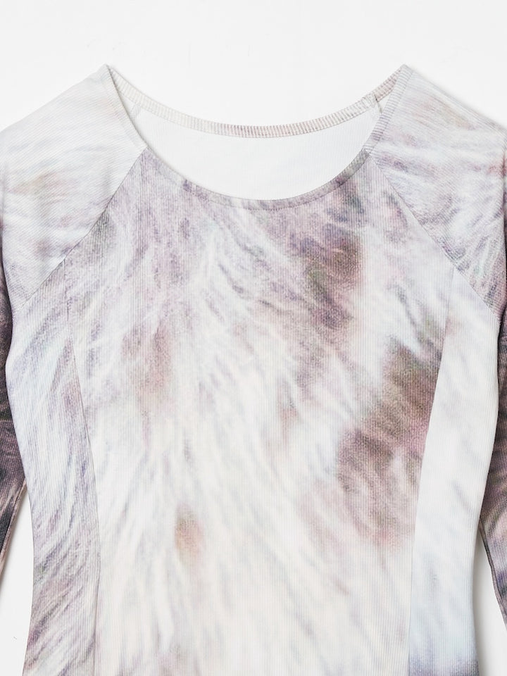 【10月24日(土) 12:00発売開始】Rib Landscape Art Dress