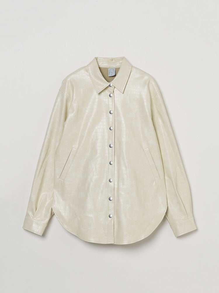 Embossed Leather Jacket