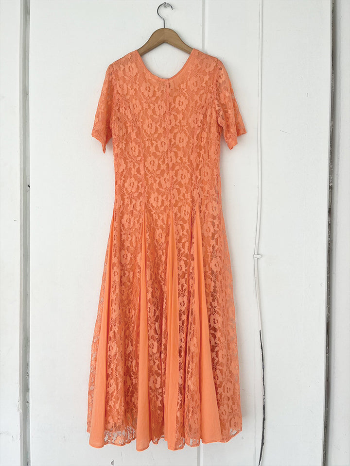 Apricot Lace Dress