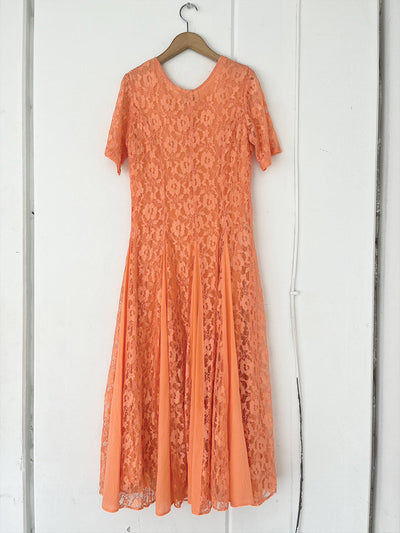 Apricot Lace Dress