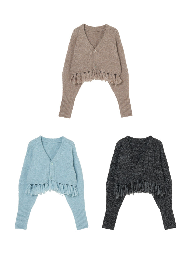 Fringe Knit Cardigan｜フリンジニットカーディガン – MARTE