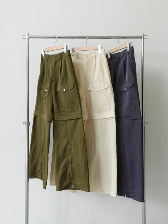 Zip Cargo Pants｜2wayジップカーゴパンツ – MARTE
