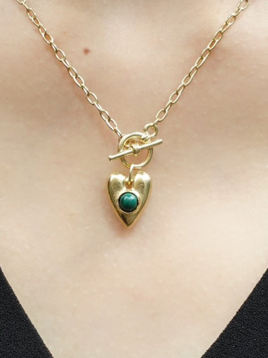 カラー：Gold × Malachite (Green)