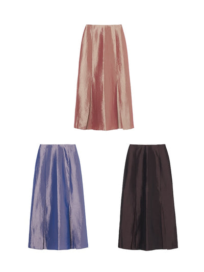 Nylon Chambray Skirt