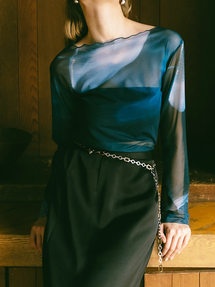トップス MARTE/Sahara Sheer Top / 12Jellyfish Sheer Top / 12Jellyfish – MARTE